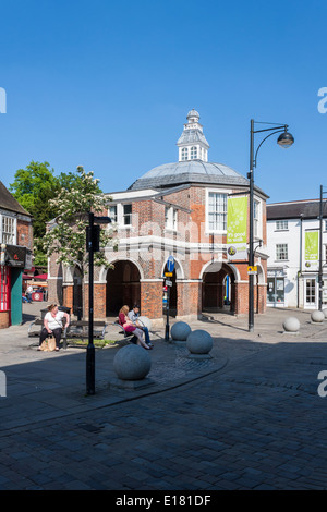 Le petit Market House, bâtiment classé Grade II, High Wycombe, Buckinghamshire, England, GB, au Royaume-Uni. Banque D'Images