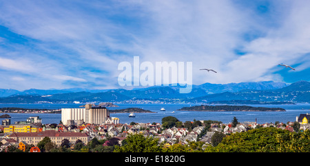 Vue de la ville de Stavanger en Norvège. Banque D'Images