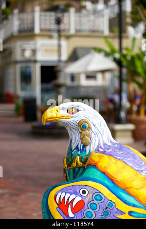 Modèle d'un pygargue à tête blanche à Avalon, Catalina Island, Californie. Banque D'Images