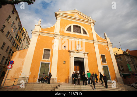 Cathédrale, Ajaccio, Corse, France, Europe Banque D'Images