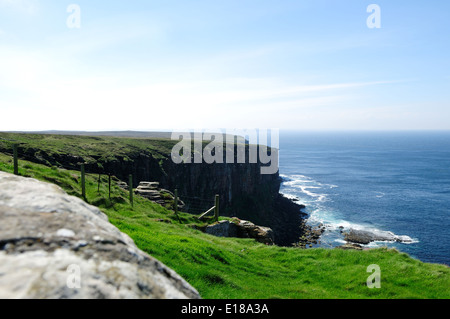 Dunnet Head Lighthouse ,Ecosse.Lieu plus au nord sur la terre ferme ,UK. Banque D'Images