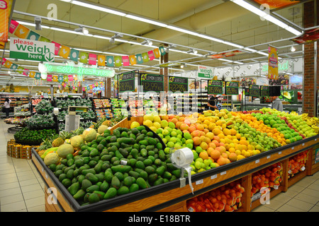 Checkers Hyper supermarché, Carnival Mall shopping center, Brakpan, East Rand, la Province de Gauteng, Afrique du Sud Banque D'Images