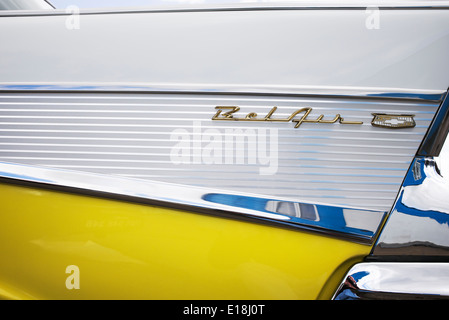 1957, Chevrolet Bel Air. Chevy. Classic American car Banque D'Images