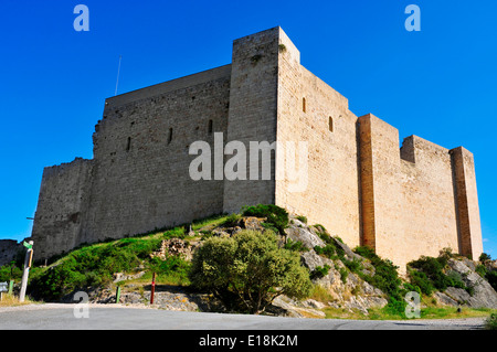 Une vue sur château Templier de Miravet, en Espagne Banque D'Images