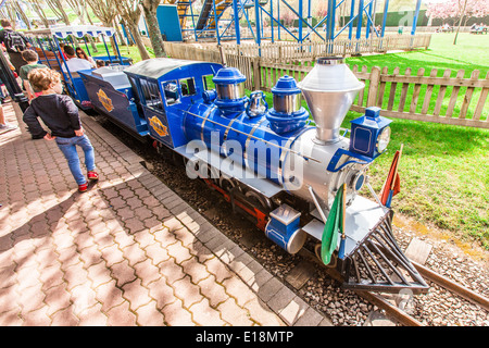 Rio Grande Train Paultons Park, Southampton, Angleterre, Royaume-Uni. Banque D'Images