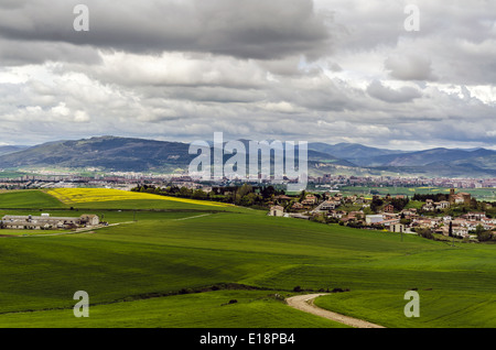 Champs de Navarre en Espagne Banque D'Images