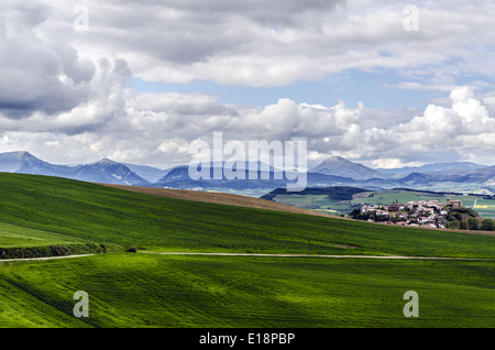 Champs de Navarre en Espagne Banque D'Images