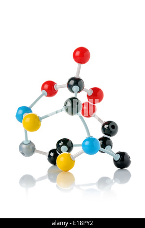 Le modèle biologique d'une molécule de protéine Banque D'Images