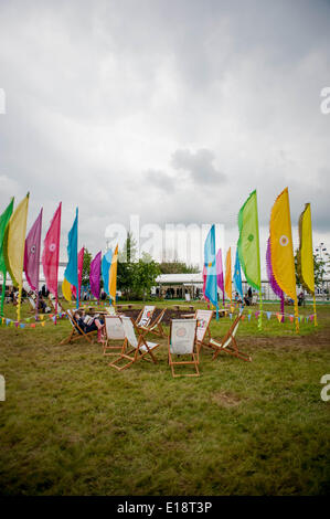 Le mardi 27 mai 2014, Hay on Wye, UK présenté : Vues générales du Hay Festival Re : Le Hay Festival, Hay on Wye, Powys, Pays de Galles, Royaume-Uni. Banque D'Images