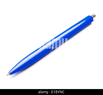 Stylo à bille isolé sur fond blanc dentelle Banque D'Images