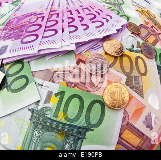 Viele Euro Geldscheine der Europ ischen (Union européenne. Banque D'Images