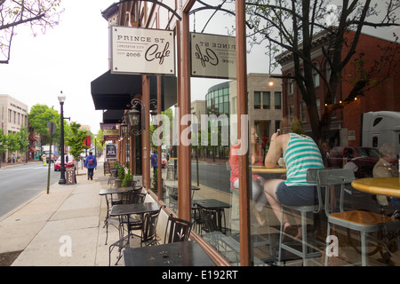 Prince street cafe à Lancaster PA Banque D'Images