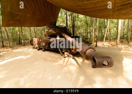 Tunnels de Cu Chi Banque D'Images