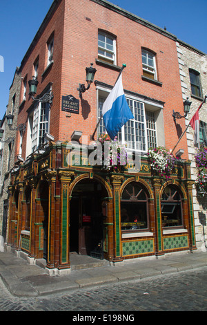 Temple Bar est le foyer de nombreux pubs, dont certains présentent des spectacles sur Dublin, Irlande Banque D'Images