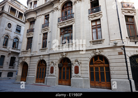 Côté du bâtiment de la Bourse de Santiago du Chili Banque D'Images