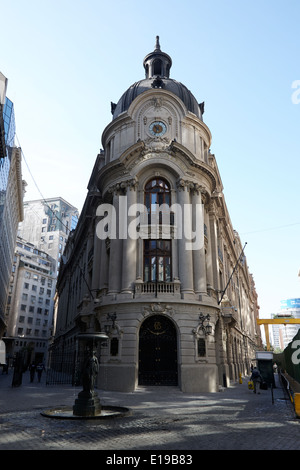 Bâtiment de la Bourse de Santiago du Chili Banque D'Images