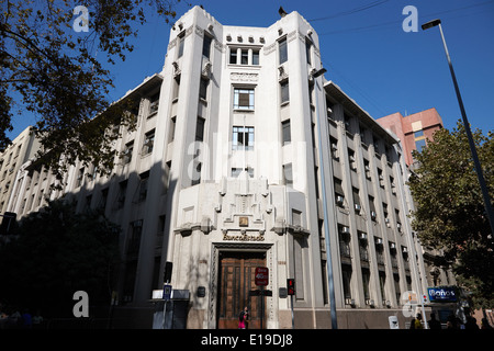 La direction générale de la Banco Estado fermé la banque d'état Santiago Chili Banque D'Images