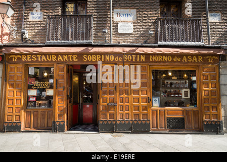 Sobrino de Botin restaurant, Madrid, Espagne Banque D'Images