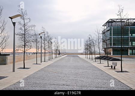 Zone piétonne sur Humberside à Kingston Upon Hull Banque D'Images