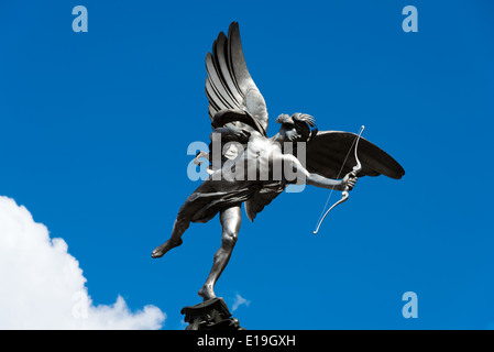 Statue d'Eros, Piccadilly Circus, Londres, Angleterre, Royaume-Uni Banque D'Images