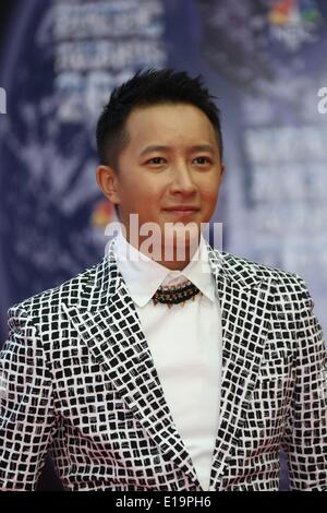 Monte Carlo, Monaco. 27 mai, 2014. Chanteur et acteur Mandopop chinoise Han Geng assiste à la World Music Awards 2014 au Sporting Club de Monaco, Monte Carlo, le 27 mai 2014. Photo : Hubert Boesl - PAS DE CRÉDIT SERVICE DE FIL : dpa photo alliance/Alamy Live News Banque D'Images