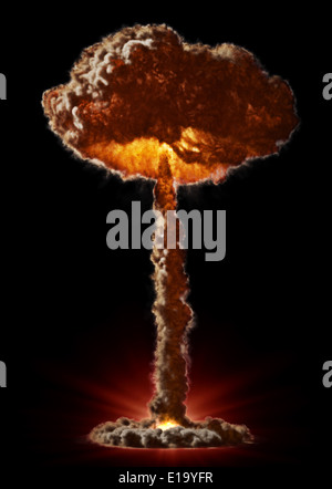 Bombe nucléaire nuage en forme de champignon Banque D'Images