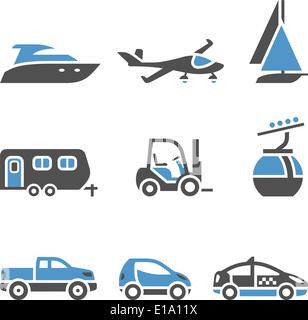 Pictogrammes de transport - un ensemble de première Illustration de Vecteur