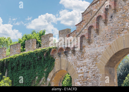 Fragment d'anciens remparts. Florence, Italie Banque D'Images