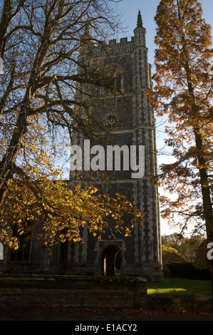 St Mary's Parish Church Dedham Banque D'Images