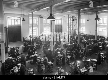 La Fábrica de Material de Guerra à Lisbonne, au Portugal, était une usine clé de fabrication de matériaux de guerre. Il a une importance historique dans l'industrie militaire du pays. Banque D'Images