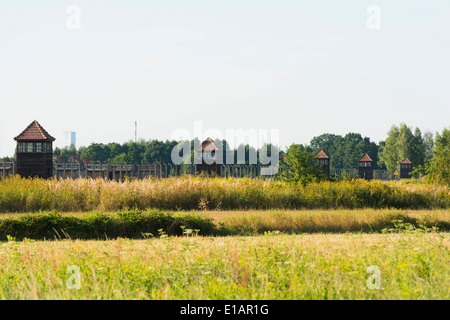 L'Europe, la Pologne, la Silésie, Oswiecim, Auschwitz-Birkenau, Camp allemand nazi de concentration et d'Extermination Camp, l'Unesco Banque D'Images