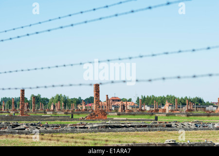 L'Europe, la Pologne, la Silésie, Oswiecim, Auschwitz-Birkenau, Camp allemand nazi de concentration et d'Extermination Camp, l'Unesco Banque D'Images