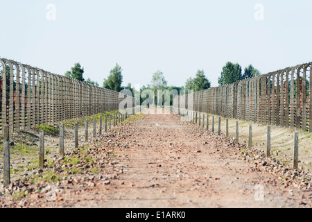 L'Europe, la Pologne, la Silésie, Oswiecim, Auschwitz-Birkenau, Camp allemand nazi de concentration et d'Extermination Camp, l'Unesco Banque D'Images