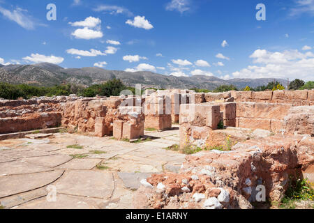 Palais Minoen, site archéologique, Malia, Héraklion, Crète, Grèce Banque D'Images