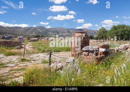 Jar, palais minoen, site archéologique, Malia, Héraklion, Crète, Grèce Banque D'Images