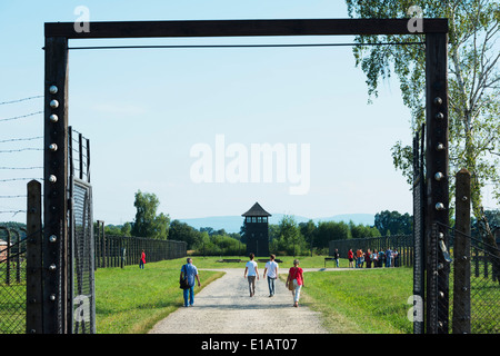 L'Europe, la Pologne, la Silésie, Oswiecim, à Auschwitz-Birkenau, Camp allemand nazi de concentration et d'Extermination Camp, l'Unesco Banque D'Images