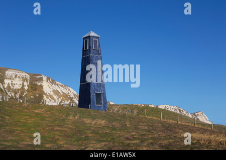 Une tour à Samphire Hoe, Kent Banque D'Images