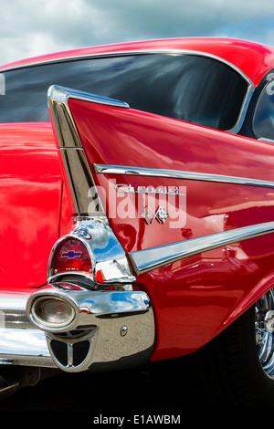 1957, Chevrolet Bel Air. Chevy. Classic American car Banque D'Images