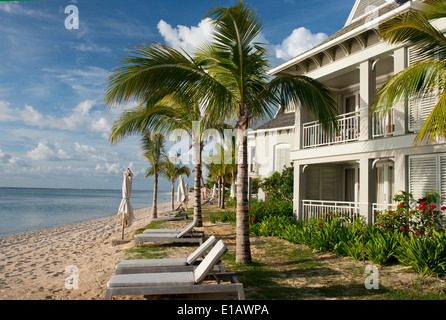 Le St Regis Resort sur la péninsule Le Morne Brabant, Maurice, l'Océan Indien Banque D'Images