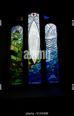 L'église St Wenna à Morval, près de Looe, Cornwall dans Saint Wenna était un saint, Cornouailles Banque D'Images