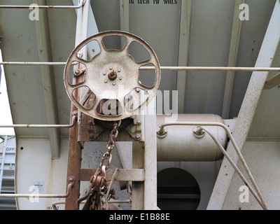 Libre de voitures de train sur un détourner dans Adams, MASSACHUSETS. Banque D'Images