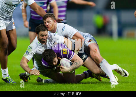 Huddersfield, UK. 29 mai, 2014. John Bateman en action lors de la Super League match entre Huddersfield Giants et Wigan Warriors au John Smiths Stadium. Credit : Action Plus Sport/Alamy Live News Banque D'Images