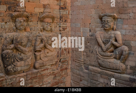 Peinture murale à Prasat Kravan, Angkor Wat, au Cambodge. Banque D'Images