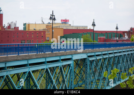 Dans le quartier de High Falls Rochester New York Banque D'Images