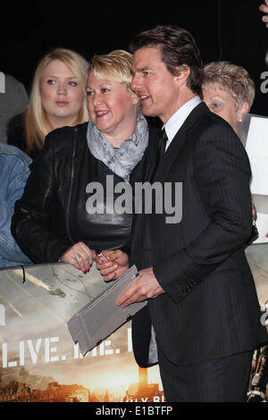 Londres, Royaume-Uni. 28 mai, 2014. Tom Cruise en arrivant à la première de 'Bord de demain', au cinéma IMAX, Londres. 28/05/2014/photo © dpa alliance photo alliance/Alamy Live News Banque D'Images