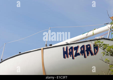 Les petits bateaux sur Skippool,Creek River Wyre, Banque D'Images