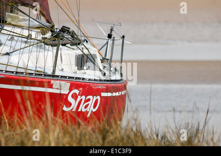 Les petits bateaux sur Skippool,Creek River Wyre, Banque D'Images