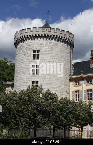 Tour du château de Chambéry, Savoie, Rhone Alpes Auvergne, France. Banque D'Images