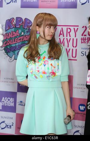 Taipei. 29 mai, 2014. Chanteuse japonaise Kyary Pamyu Pamyu assiste à la conférence de presse de son prochain concert à Taipei le jeudi 29 mai 2014. © TopPhoto/Alamy Live News Banque D'Images