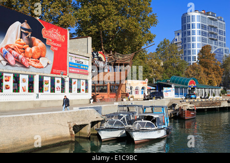 Le port de l'artillerie, Sébastopol, en Crimée, Russie Banque D'Images